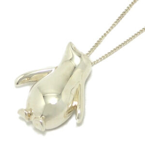 TIFFANYCo Tiffany Elsa Peretti Penguin Pendant Necklace Silver
